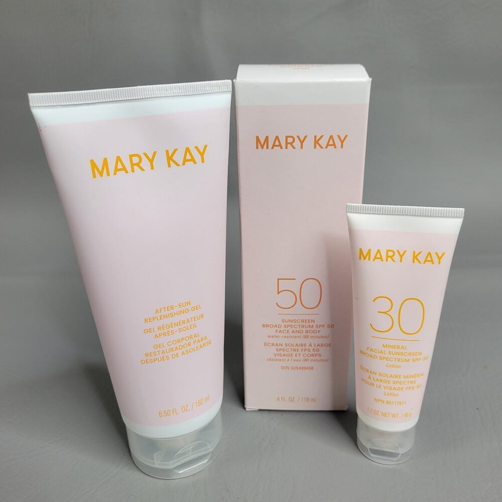 Mary Kay Product Lot Sun Screen Facial Face Body Replenishing Gel